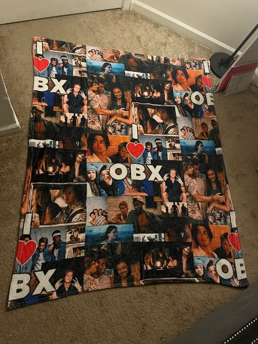 Photo Collage Plush Throw Blanket - Multicolor